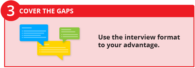 3. Cover the gaps