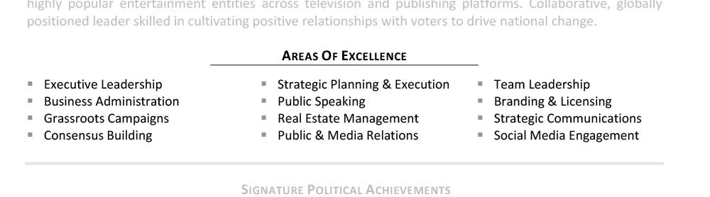 Areas of Expertise T