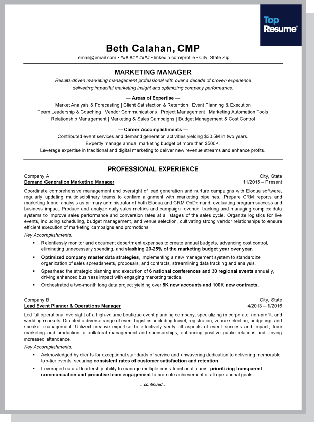Beth Calahan resume updated
