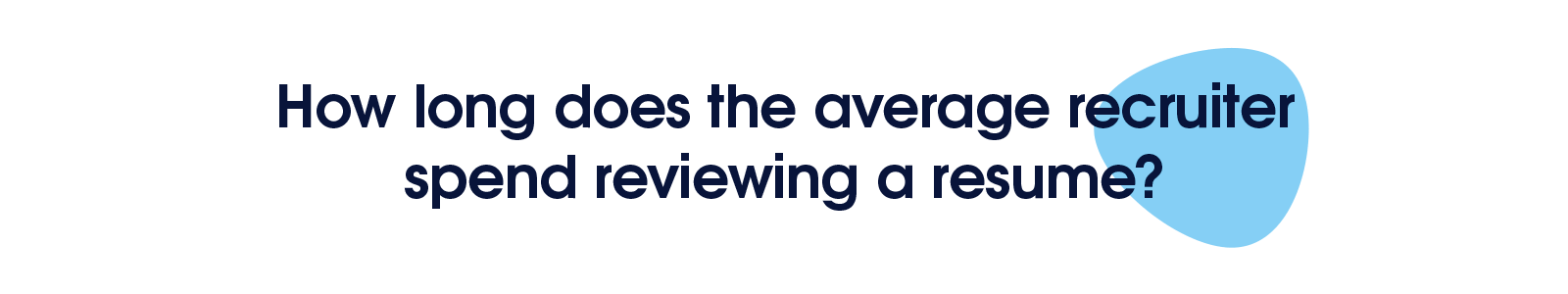 Time reviewing a resume
