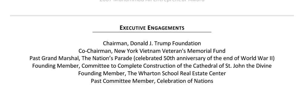 Executive Engagements T